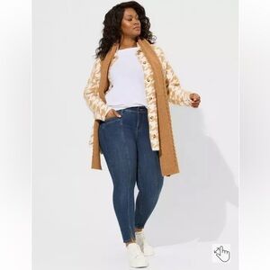 Torrid Jeans Women Size 26 S Bombshell Skinny Premium Slit Front Stretch D